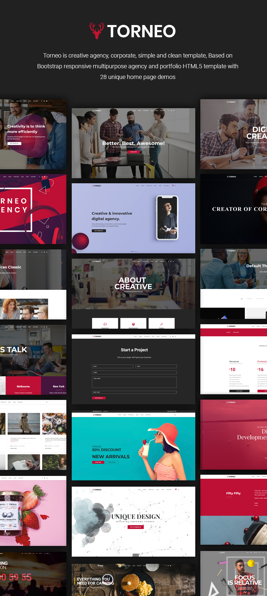 Torneo - Creative Agency Multi-purpose HTML Template - 1